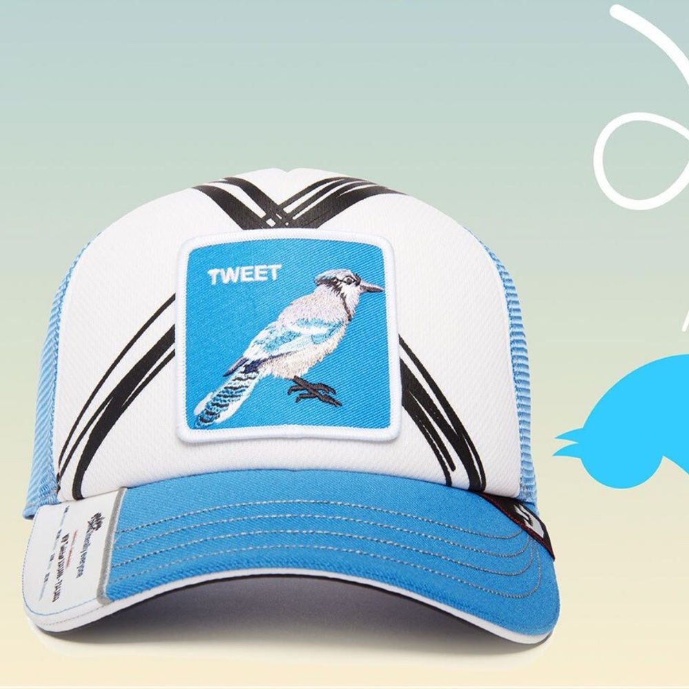 ⭐️NIB Limited Edition Goorin Brothers Twitter Bird Trucker Hat